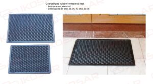 Cristal type rubber entrance mat - Ikosar